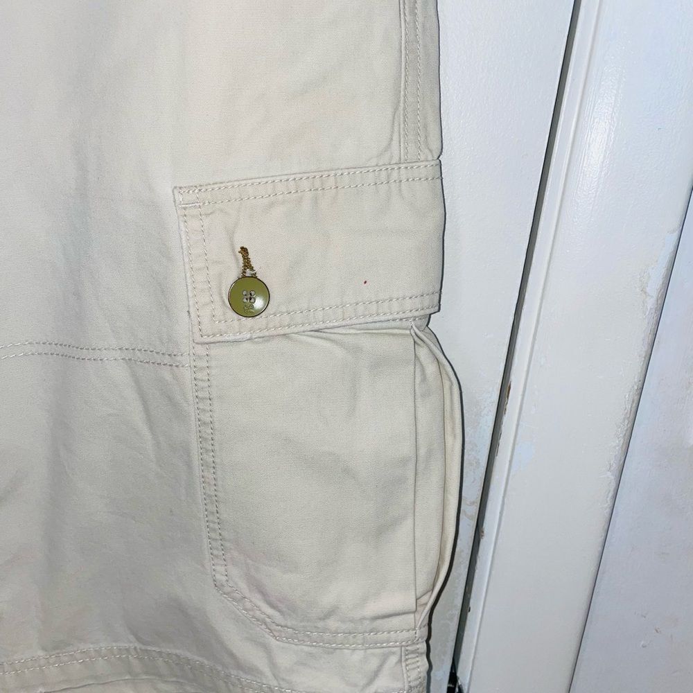 LRG roots generation mens khaki cargo pocket shorts sz 36 - Picture 2 of 9